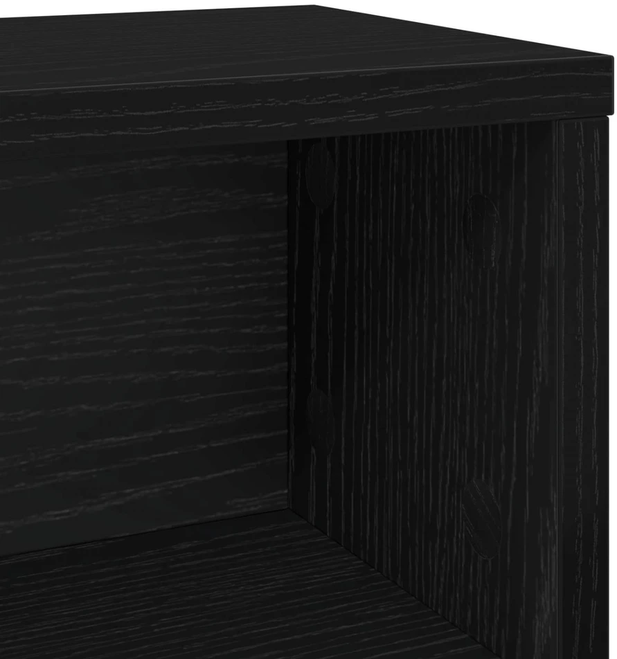 CD saugojimo stovas 2 vnt. Juodojo ąžuolo 40 x 17 x 17 cm