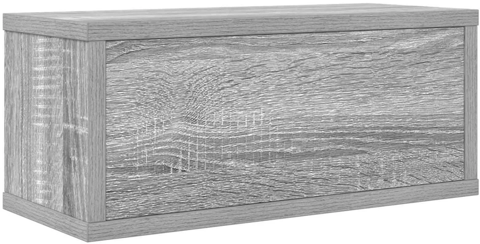 CD saugojimo stovas 2 vnt. Pilka Sonoma 40 x 17 x 17 cm