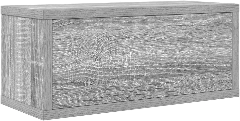 CD saugojimo stovas 2 vnt. Pilka Sonoma 40 x 17 x 17 cm