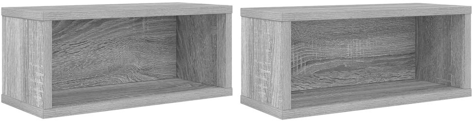 CD saugojimo stovas 2 vnt. Pilka Sonoma 40 x 17 x 17 cm