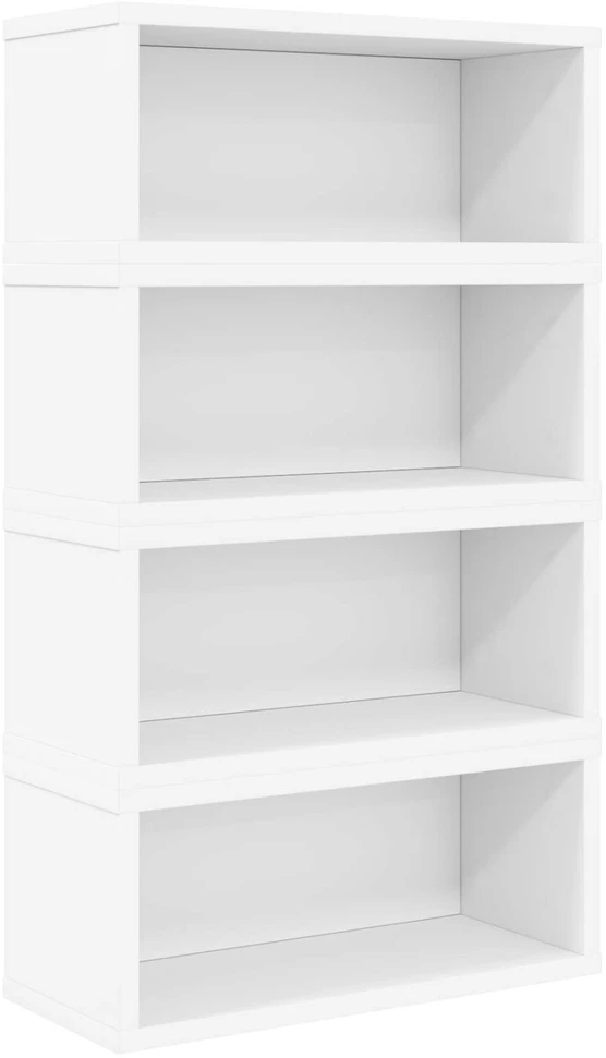 CD saugojimo stovas 4 vnt. Balta 40 x 17 x 17 cm