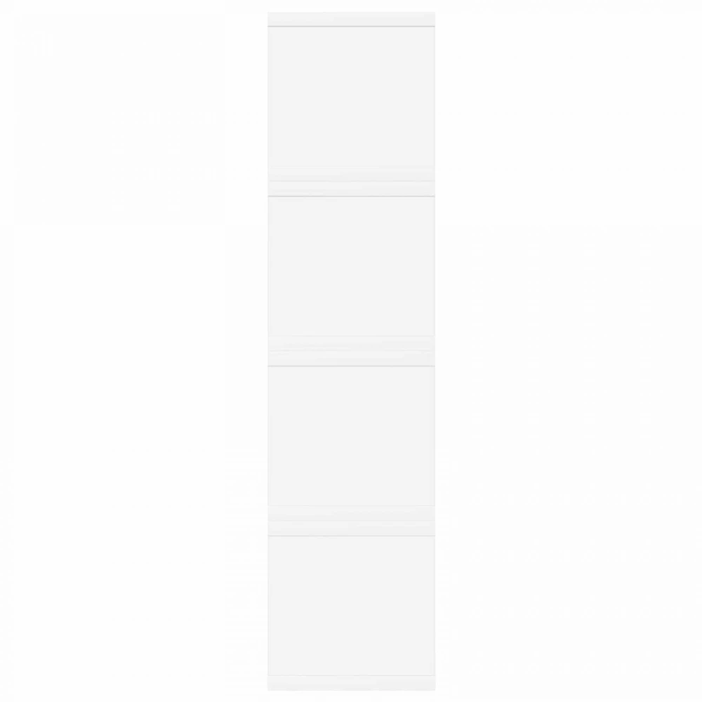 CD saugojimo stovas 4 vnt. Balta 40 x 17 x 17 cm