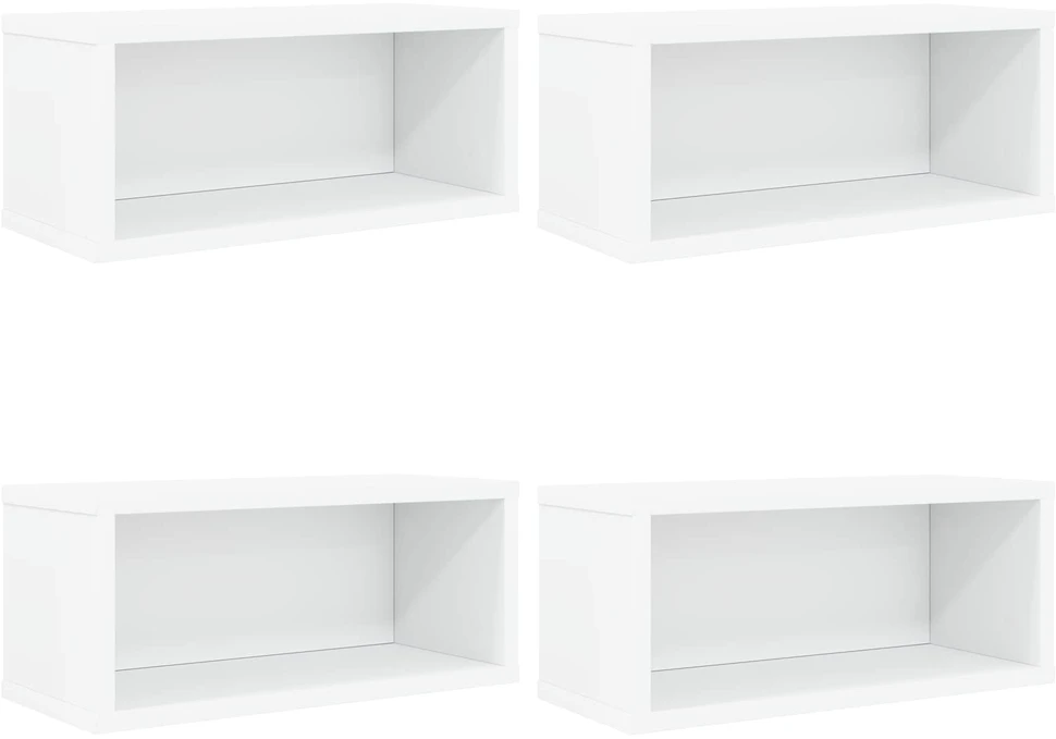 CD saugojimo stovas 4 vnt. Balta 40 x 17 x 17 cm
