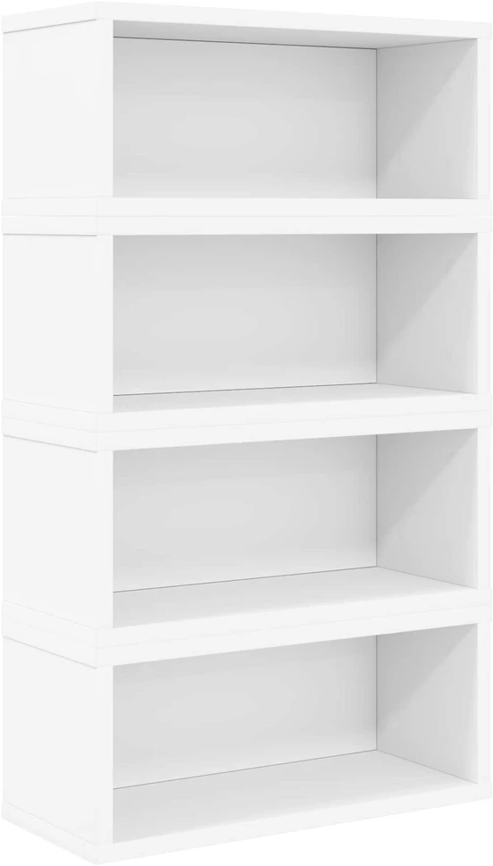 CD saugojimo stovas 4 vnt. Balta 40 x 17 x 17 cm