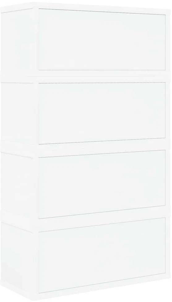 CD saugojimo stovas 4 vnt. Balta 40 x 17 x 17 cm