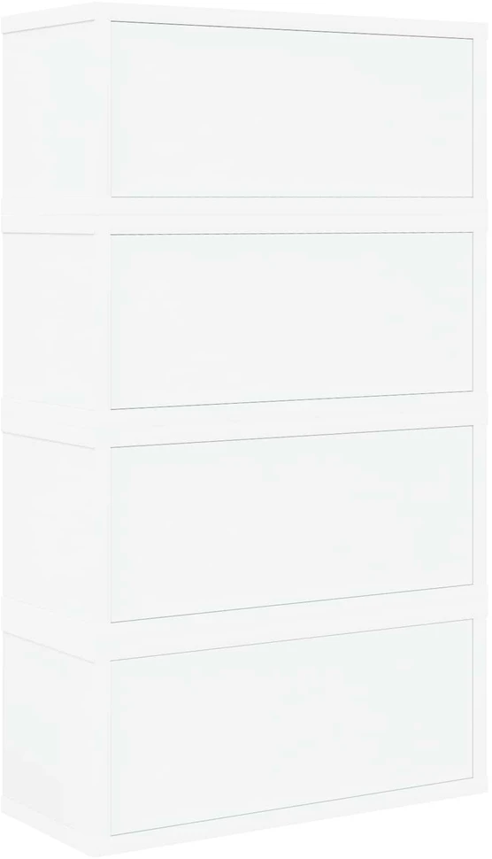 CD saugojimo stovas 4 vnt. Balta 40 x 17 x 17 cm