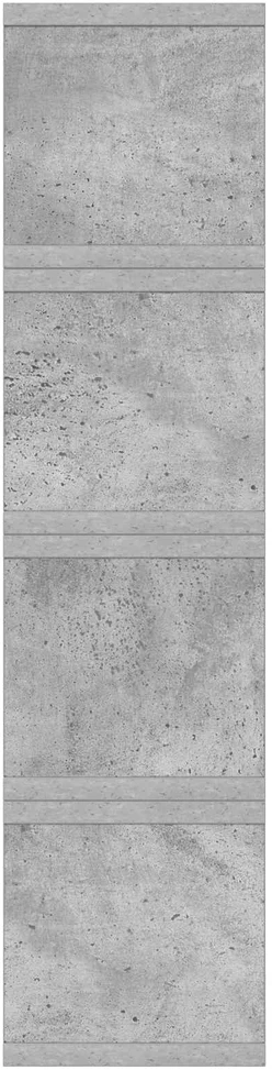 CD saugojimo stovas 4 vnt. Betono pilka 40 x 17 x 17 cm
