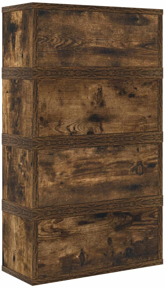 CD saugojimo stovas 4 vnt. Dūminio ąžuolo 40 x 17 x 17 cm