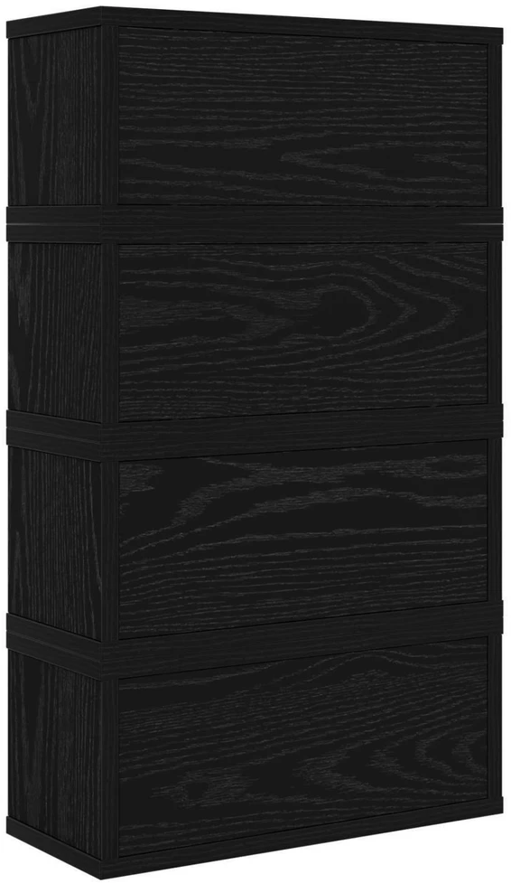 CD saugojimo stovas 4 vnt. Juodojo ąžuolo 40 x 17 x 17 cm