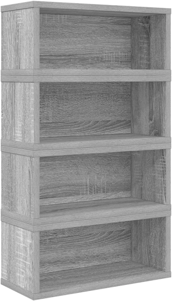 CD saugojimo stovas 4 vnt. Pilka Sonoma 40 x 17 x 17 cm