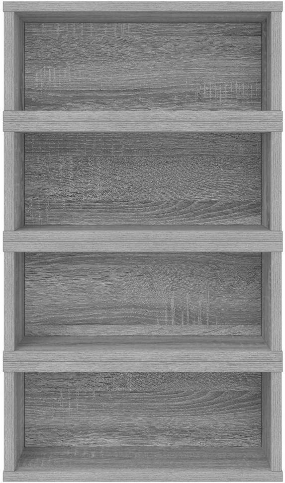 CD saugojimo stovas 4 vnt. Pilka Sonoma 40 x 17 x 17 cm