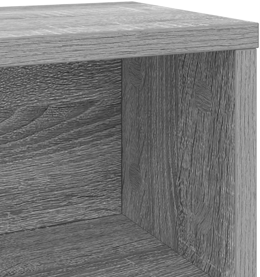 CD saugojimo stovas 4 vnt. Pilka Sonoma 40 x 17 x 17 cm