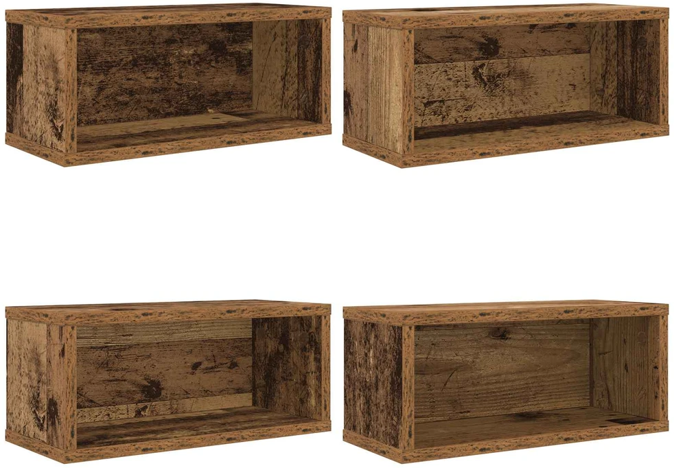 CD saugojimo stovas 4 vnt. Ąžuolo mediena 40 x 17 x 17 cm