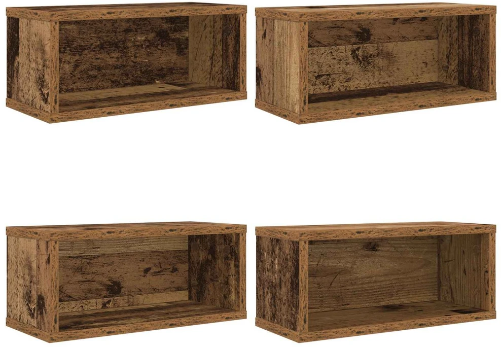CD saugojimo stovas 4 vnt. Ąžuolo mediena 40 x 17 x 17 cm