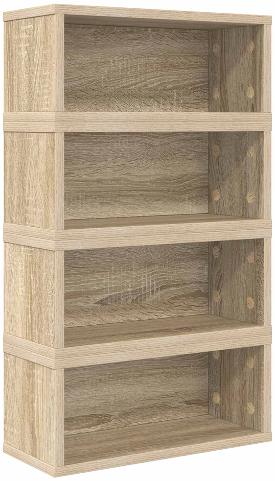 CD saugojimo stovas 4 vnt. Sonoma ąžuolas 40 x 17 x 17 cm