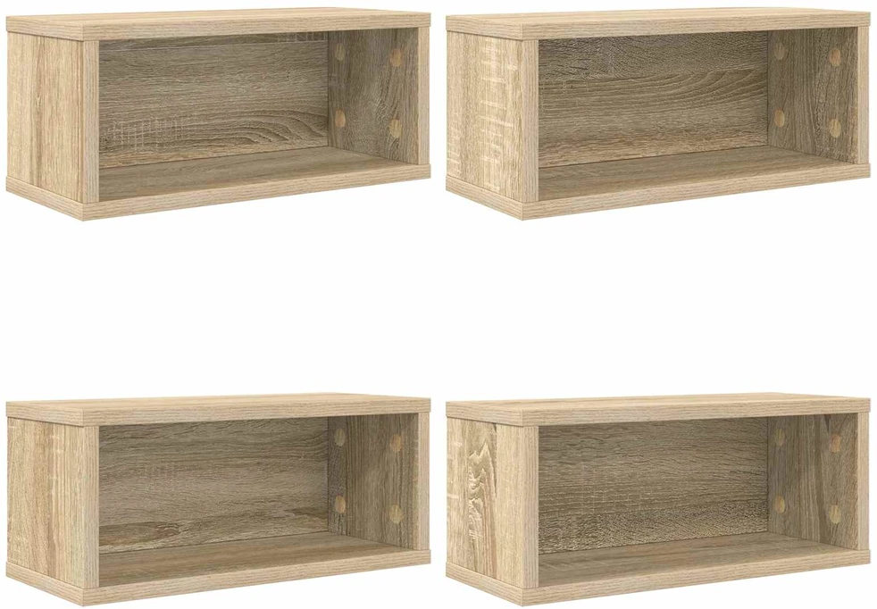 CD saugojimo stovas 4 vnt. Sonoma ąžuolas 40 x 17 x 17 cm