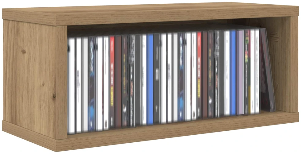 CD saugojimo stovas Artisano ąžuolo 40 x 17 x 17 cm