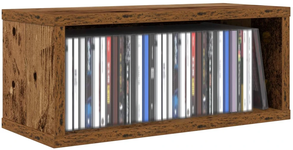 CD saugojimo stovas Ąžuolo mediena 40 x 17 x 17 cm
