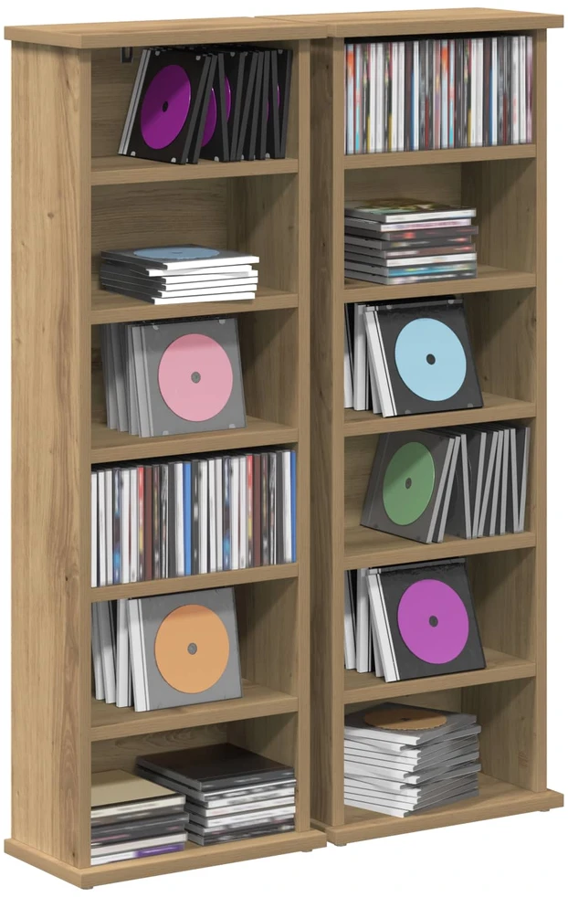 CD spinta 2 vnt. Artisano ąžuolo 60 x 17 x 92 cm