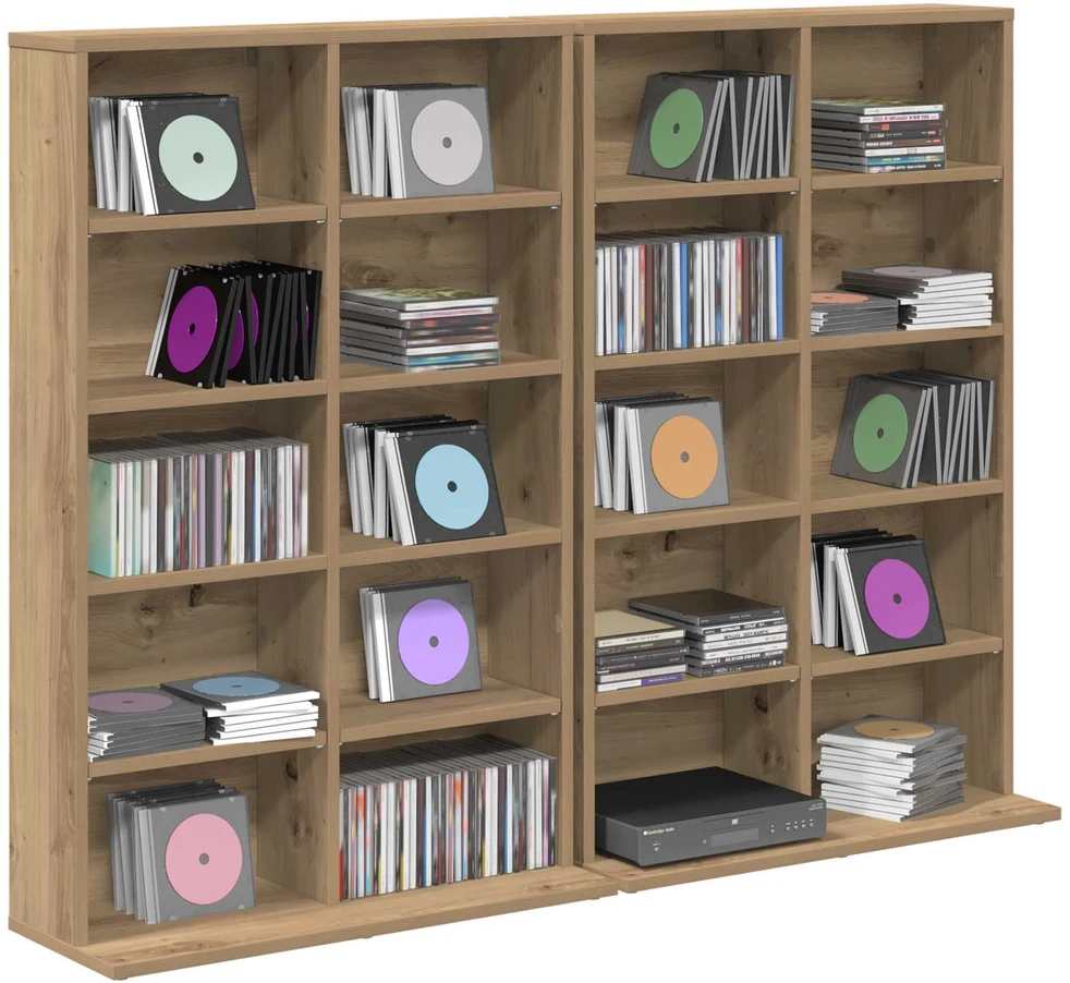 CD spinta 2 vnt. Artisano ąžuolo 65 x 23,5 x 97,5 cm