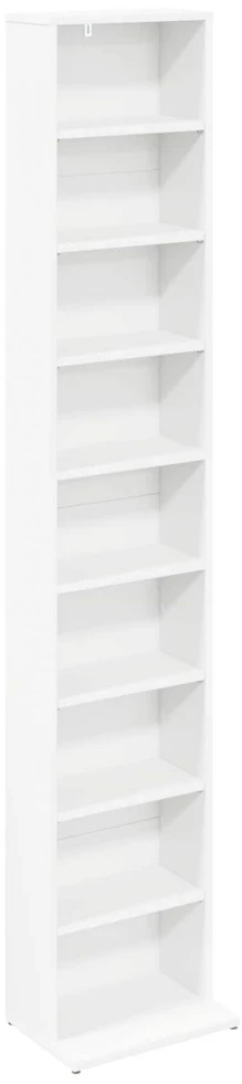 CD spinta 2 vnt. Balta 33 x 23,5 x 175 cm Apdirbta mediena