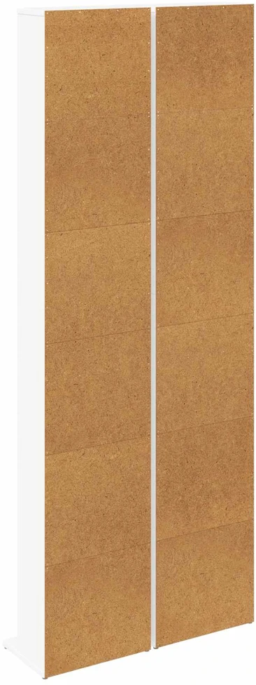 CD spinta 2 vnt. Balta 33 x 23,5 x 175 cm Apdirbta mediena