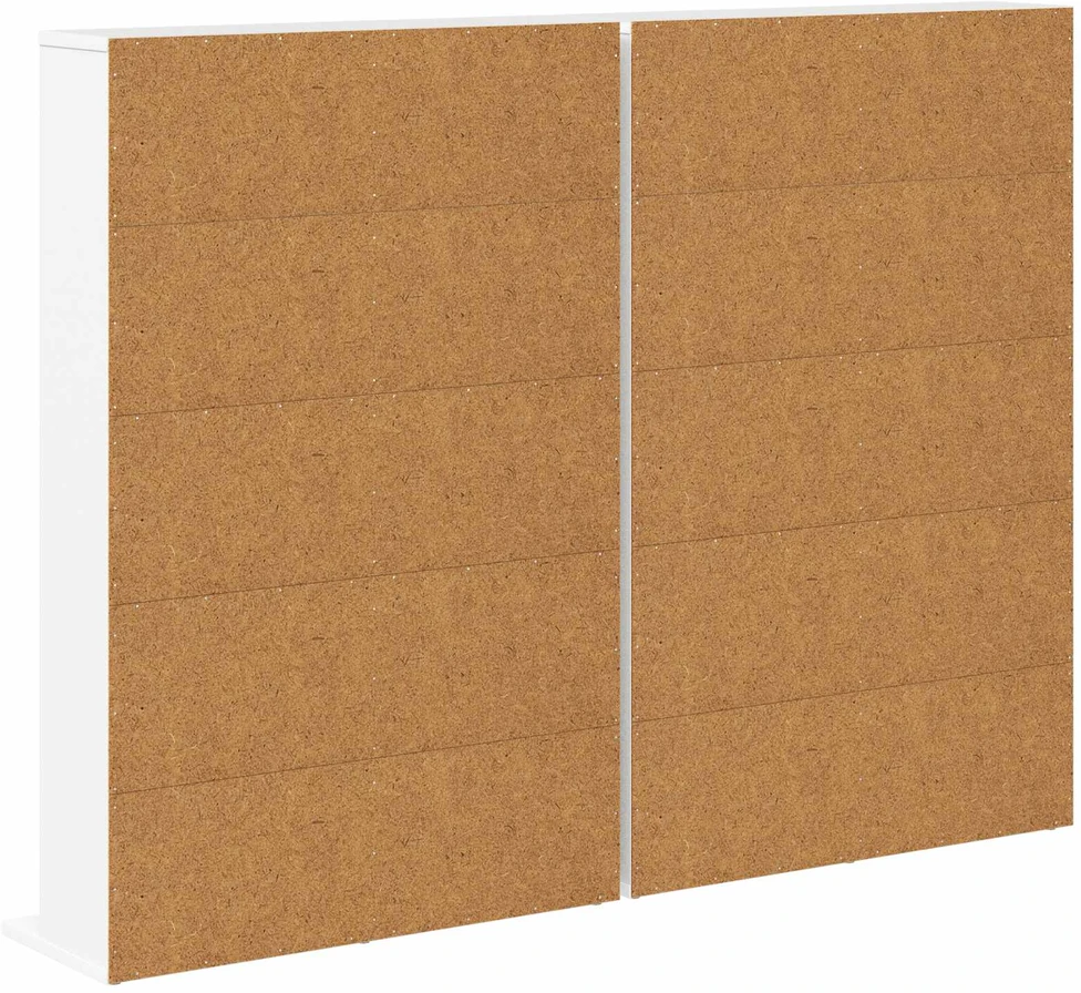 CD spinta 2 vnt. Balta 65 x 23,5 x 97,5 cm Apdirbta mediena