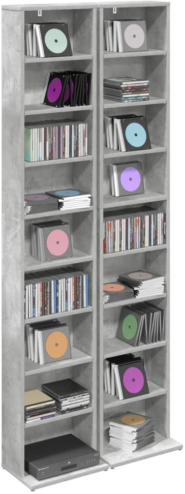 CD spinta 2 vnt. Betono pilka 33 x 23,5 x 175 cm