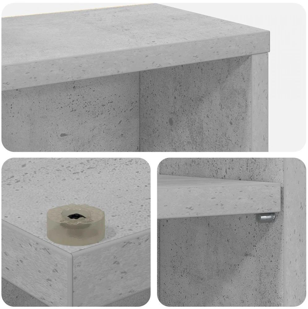 CD spinta 2 vnt. Betono pilka 33 x 23,5 x 97,5 cm