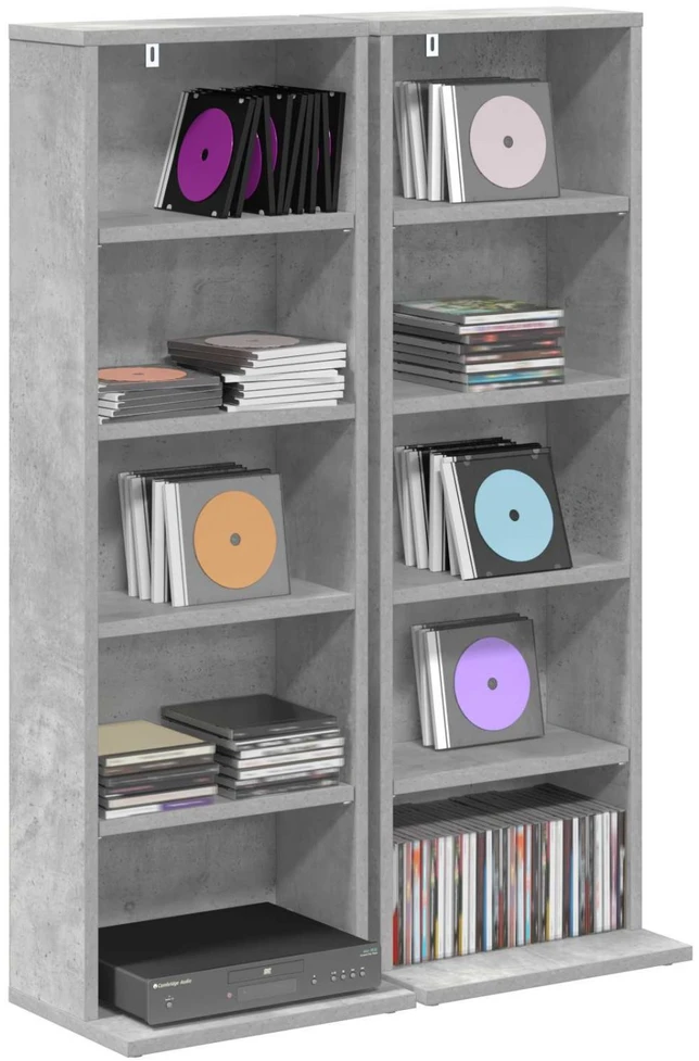 CD spinta 2 vnt. Betono pilka 33 x 23,5 x 97,5 cm