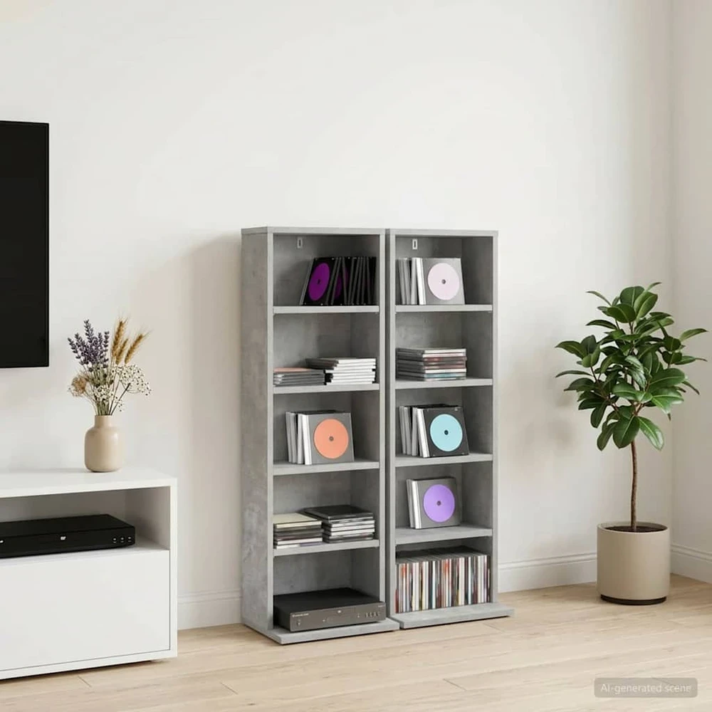 CD spinta 2 vnt. Betono pilka 33 x 23,5 x 97,5 cm