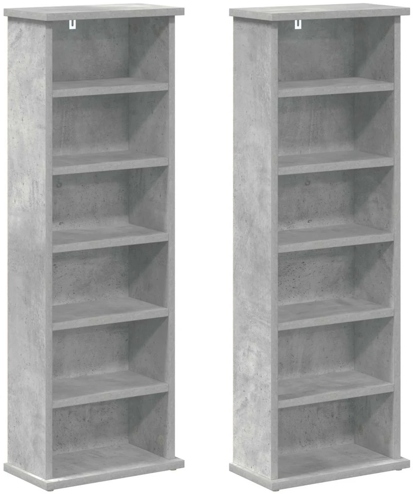 CD spinta 2 vnt. Betono pilka 60 x 17 x 92 cm Apdirbta mediena