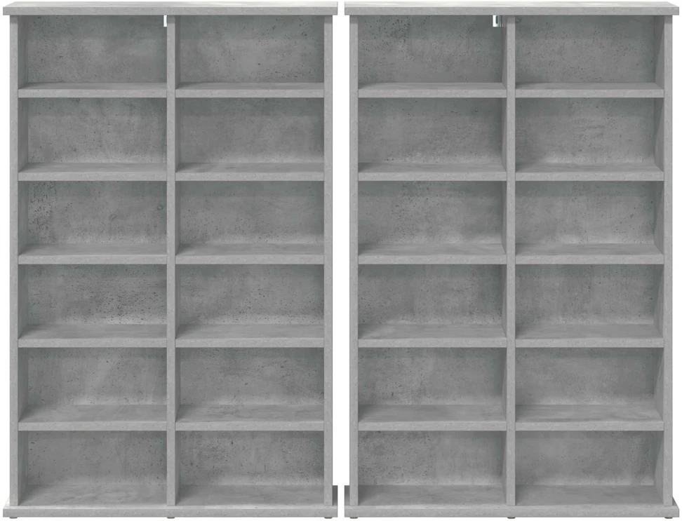 CD spinta 2 vnt. Betono pilka 60 x 17 x 92 cm Apdirbta mediena