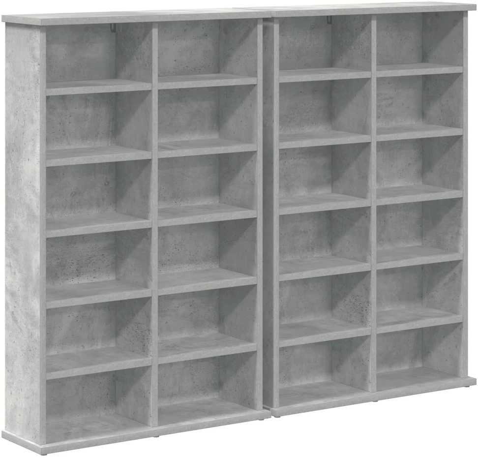 CD spinta 2 vnt. Betono pilka 60 x 17 x 92 cm Apdirbta mediena