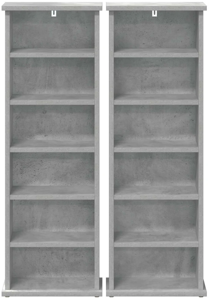 CD spinta 2 vnt. Betono pilka 60 x 17 x 92 cm Apdirbta mediena