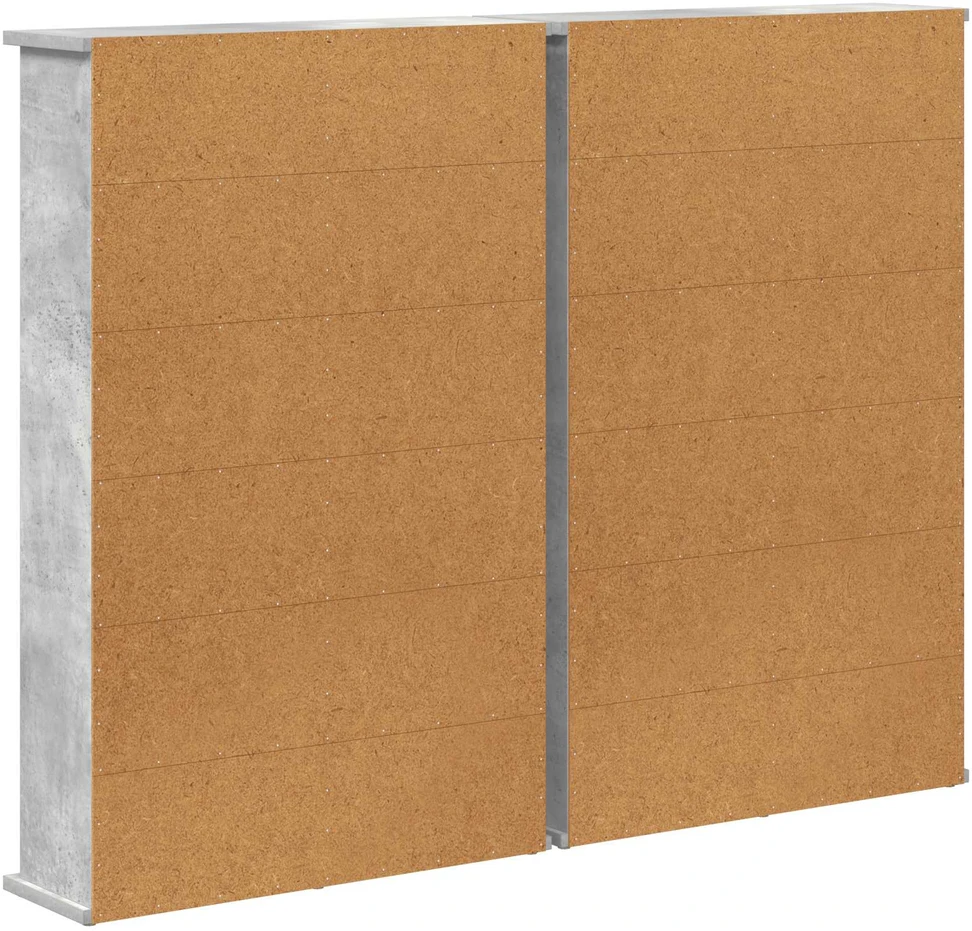 CD spinta 2 vnt. Betono pilka 60 x 17 x 92 cm Apdirbta mediena