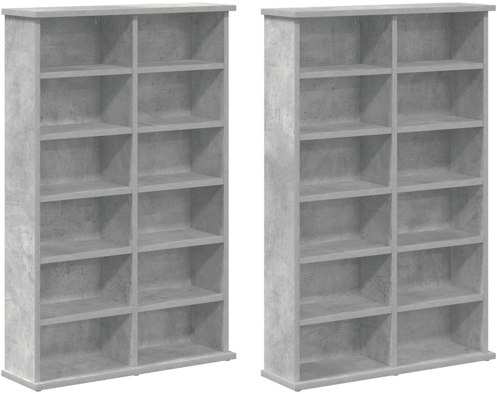 CD spinta 2 vnt. Betono pilka 60 x 17 x 92 cm Apdirbta mediena
