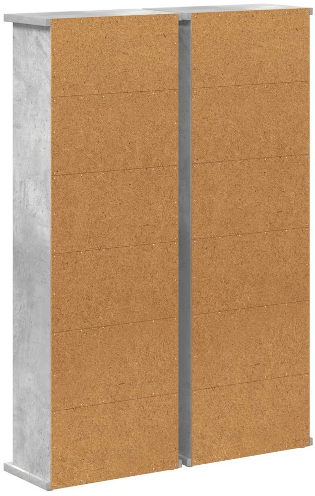 CD spinta 2 vnt. Betono pilka 60 x 17 x 92 cm Apdirbta mediena