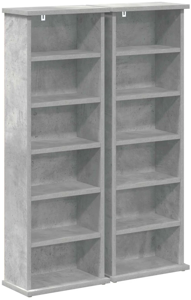 CD spinta 2 vnt. Betono pilka 60 x 17 x 92 cm Apdirbta mediena