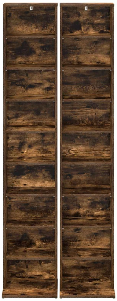 CD spinta 2 vnt. Dūminio ąžuolo 33 x 23,5 x 175 cm