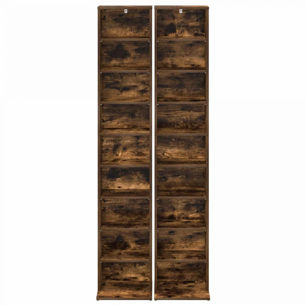 CD spinta 2 vnt. Dūminio ąžuolo 33 x 23,5 x 175 cm