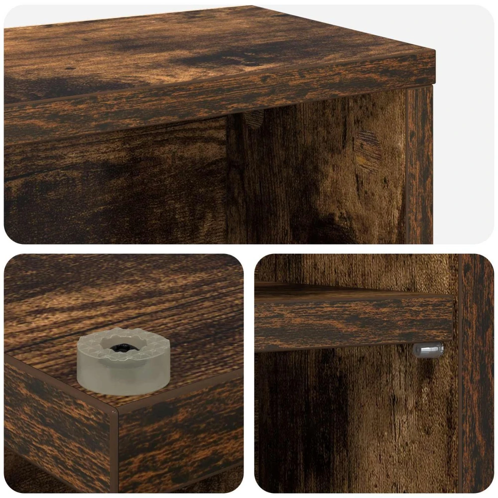 CD spinta 2 vnt. Dūminio ąžuolo 65 x 23,5 x 97,5 cm