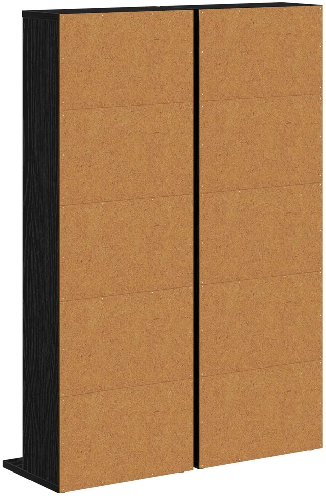 CD spinta 2 vnt. Juodojo ąžuolo 33 x 23,5 x 97,5 cm