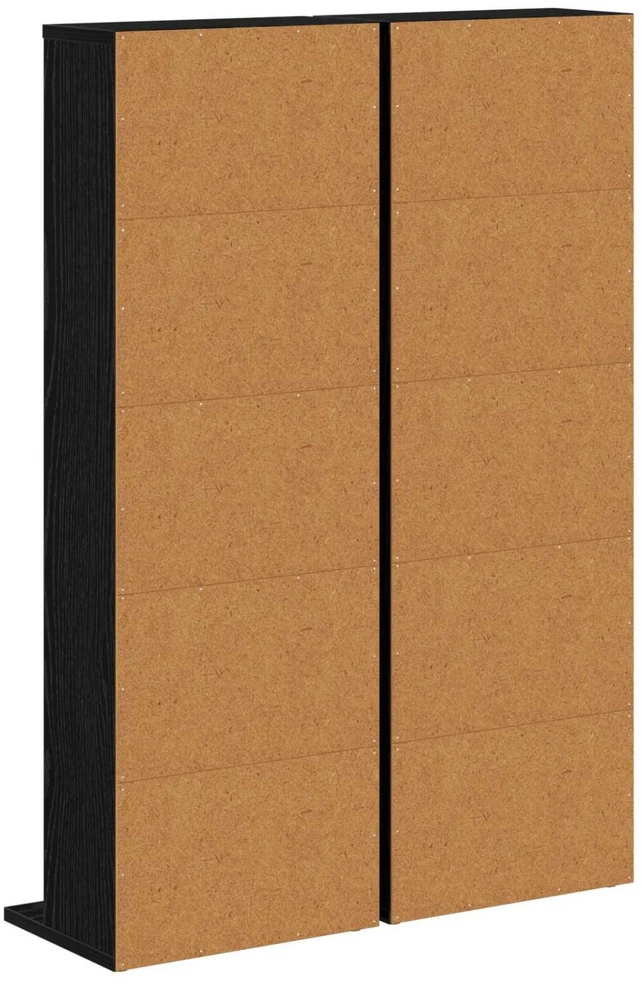CD spinta 2 vnt. Juodojo ąžuolo 33 x 23,5 x 97,5 cm