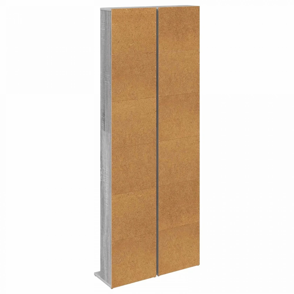 CD spinta 2 vnt. Pilka Sonoma 33 x 23,5 x 175 cm