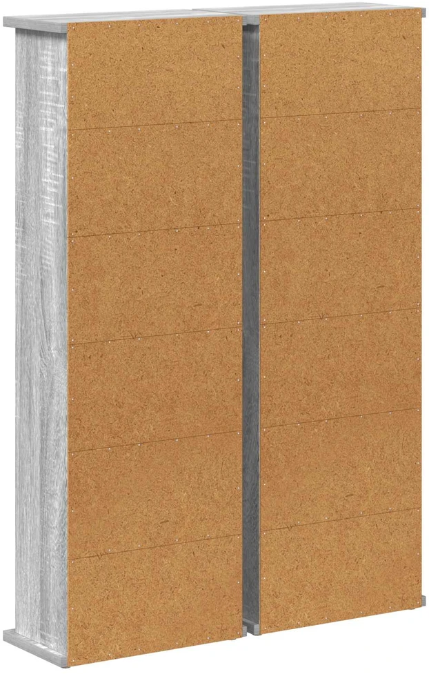 CD spinta 2 vnt. Pilka Sonoma 60 x 17 x 92 cm Apdirbta mediena