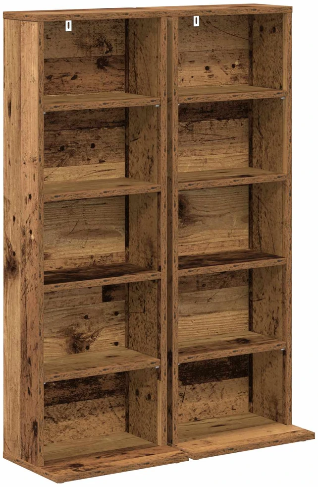 CD spinta 2 vnt. Ąžuolo mediena 33 x 23,5 x 97,5 cm