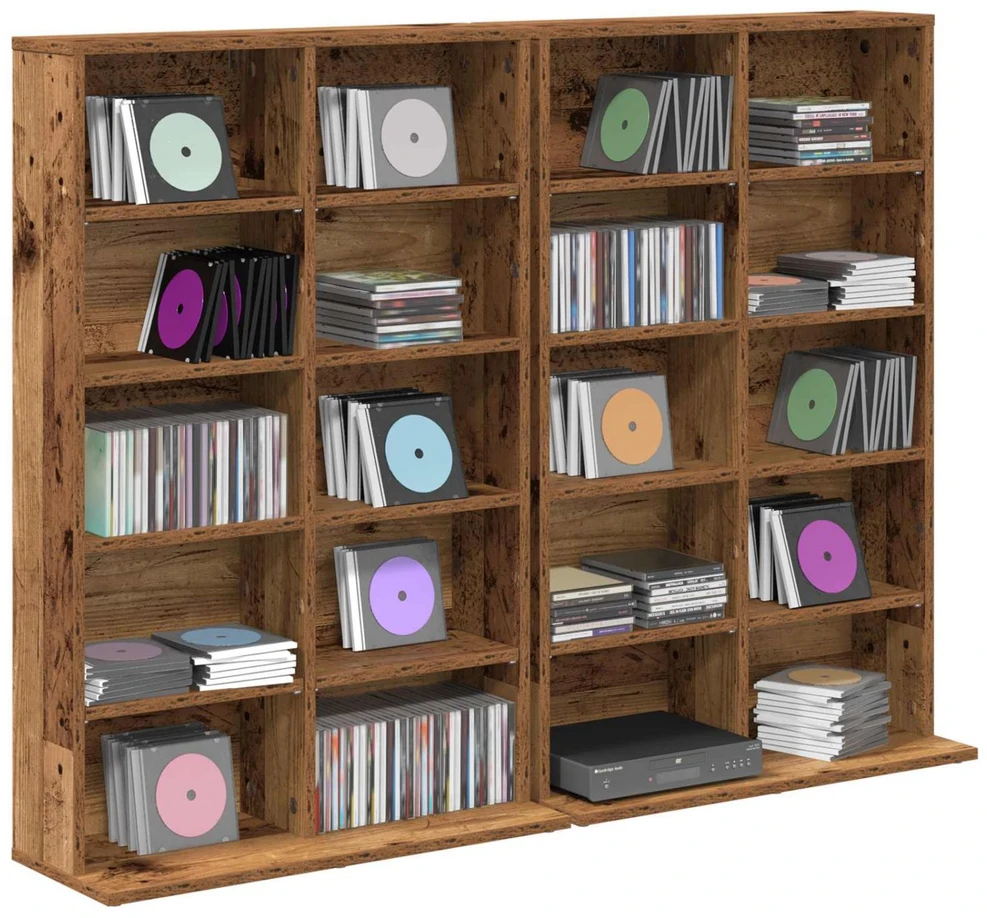 CD spinta 2 vnt. Sendintos medienos 65 x 23,5 x 97,5 cm
