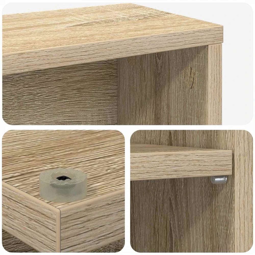 CD spinta 2 vnt. Sonoma ąžuolas 65 x 23,5 x 97,5 cm
