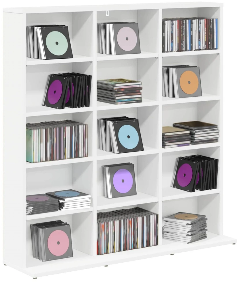 CD spinta Balta 96 x 23,5 x 97,5 cm Apdirbta mediena